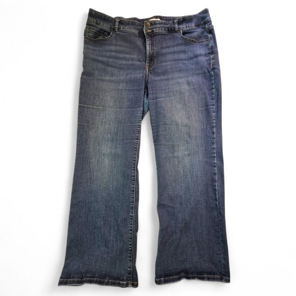 Lane Bryant Womens High-Rise Bootcut Jeans Size 22 Flex Magic Waistband - Picture 4 of 11